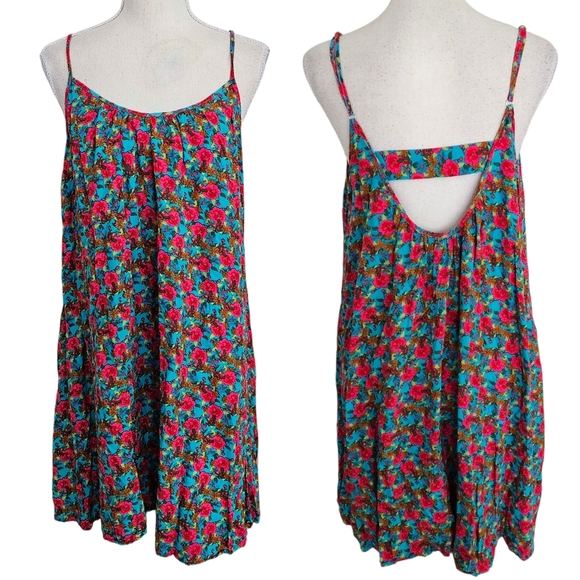 Natural Life Open Back Floral Mini Dress - Picture 2 of 11